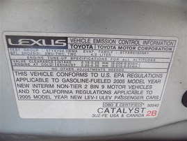 2005 LEXUS LS430 SILVER 4.3 AT Z20249